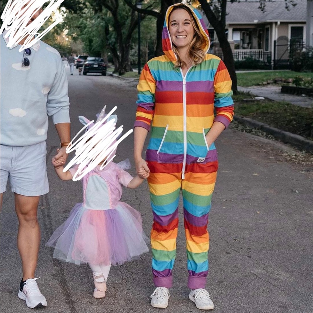 Tipsy Elves rainbow jumpsuit